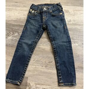 Little Girls True Religion Skinny Jeans Size 4 EUC